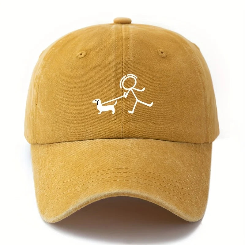 Dog Fashion Printed Baseball Cap – Stylish Outdoor Hat for Dog Lovers