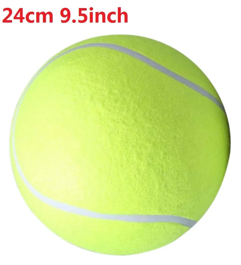 Giant Dog Tennis Ball – Mega Jumbo Pet Chew Toy for Dogs, Training &amp; Play Ball, Plush Interactive Toy for Pets &amp; Kids