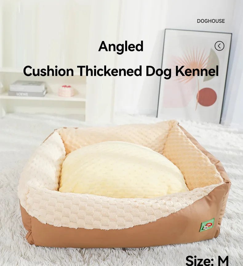 Large Winter Warm Dog Bed – Deep Sleep Pet Mattress for Dogs &amp; Cats, Cozy Kennel Cushion for Medium &amp; Large Pets
