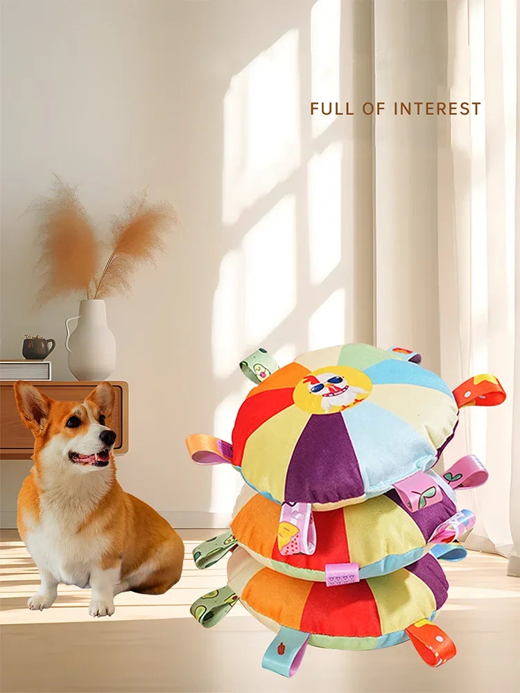 Interactive Flying Disc Chew Toy for Outdoor Fun &amp; Training