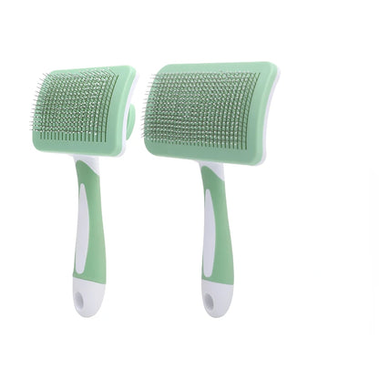 Self-Cleaning Pet Grooming Slicker Brush – Cat &amp; Dog Hair Removal, Bath Brush &amp; Deshedding Tool