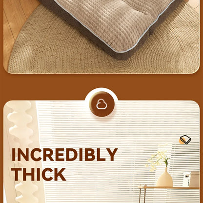 Large Comfy Dog &amp; Cat Bed – Warm Plush Sleeping Mat, Nest Kennel Mattress for Small, Medium &amp; Large Pets