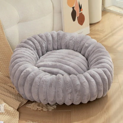 Round Pet Bed for Large Dogs &amp; Cats – Winter Warm Sofa Bed, Washable, Cozy All-Season Dog Bed