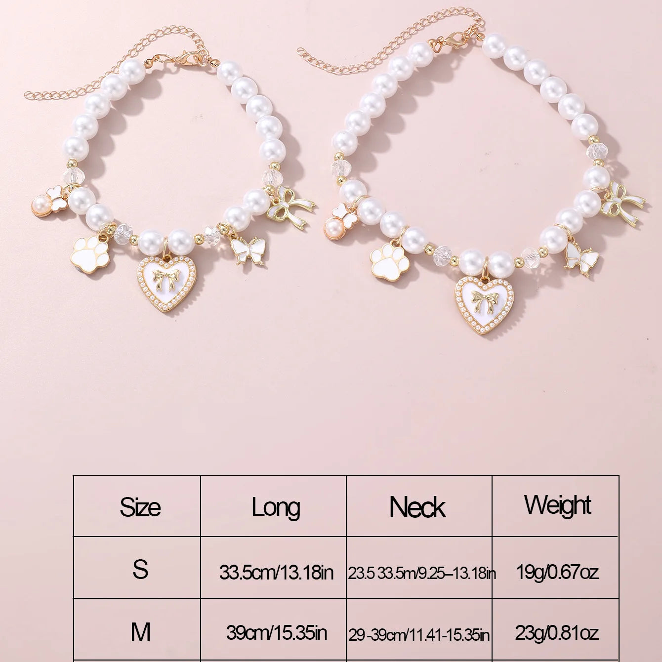 Pet Jewelry Necklace – Adjustable Cartoon Pendant Collar for Cats &amp; Dogs