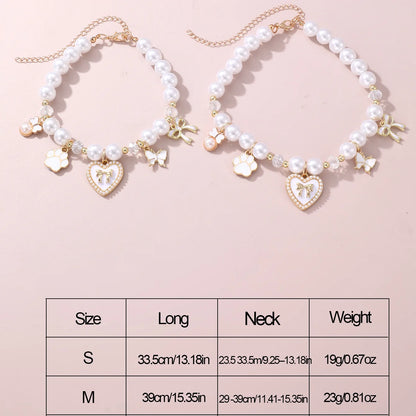 Pet Jewelry Necklace – Adjustable Cartoon Pendant Collar for Cats &amp; Dogs