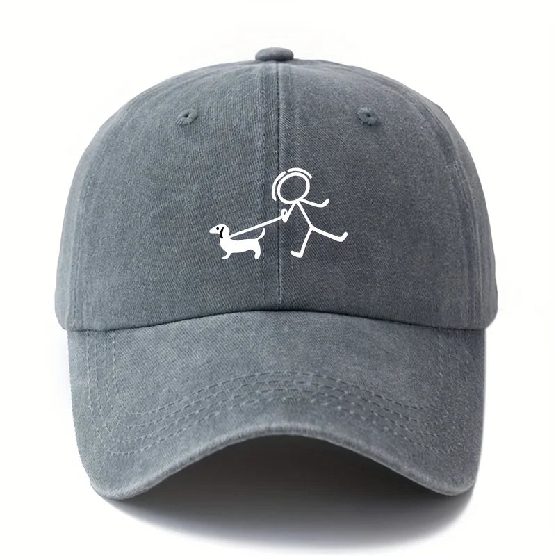Dog Fashion Printed Baseball Cap – Stylish Outdoor Hat for Dog Lovers