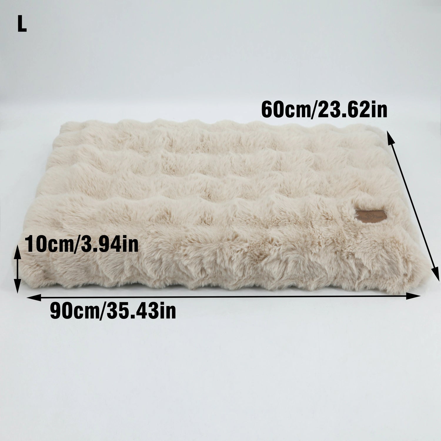 Fluffy Dog Crate Bed for Extra Large Dogs – Plush Faux Fur Crate Pad, Washable Calming Anti-Anxiety Dog &amp; Cat Bed