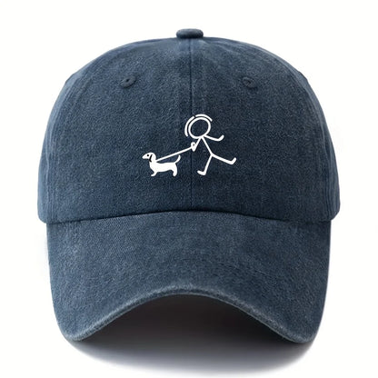Dog Fashion Printed Baseball Cap – Stylish Outdoor Hat for Dog Lovers