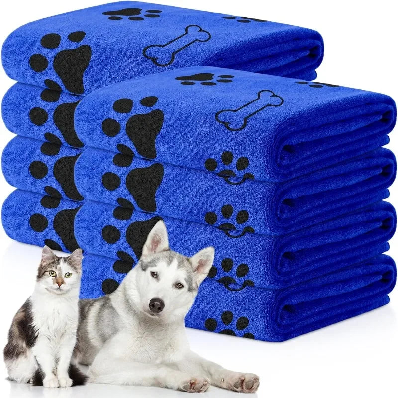 Quick-Drying Microfiber Dog Towel – Absorbent Pet Bath Towel for Dogs, Cats &amp; Puppies