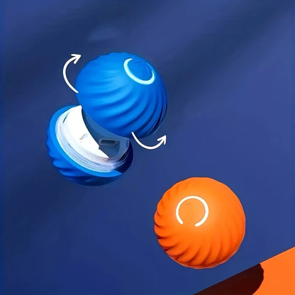 Automatic Rolling Jumping Ball Dog Toy - USB Rechargeable, Interactive Chew Ball for Dogs &amp; Cats