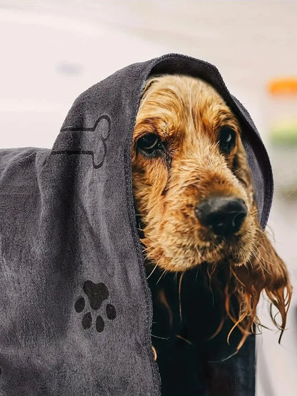 Quick-Drying Microfiber Dog Towel – Absorbent Pet Bath Towel for Dogs, Cats &amp; Puppies