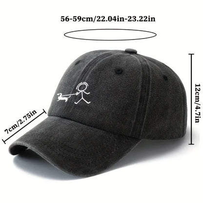 Dog Fashion Printed Baseball Cap – Stylish Outdoor Hat for Dog Lovers