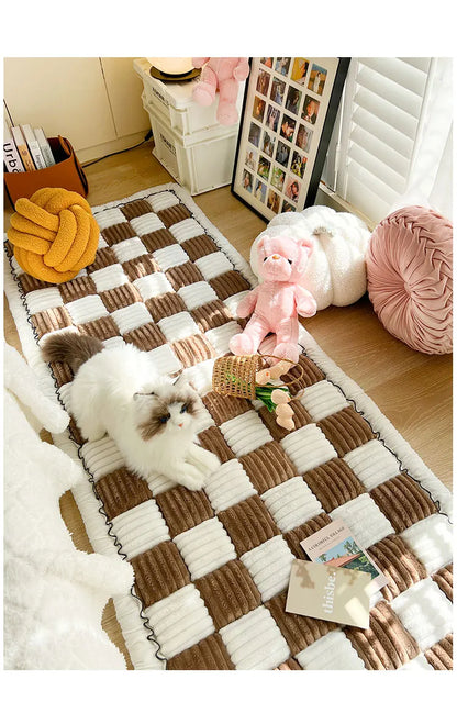 Plaid Dog Bed &amp; Couch Cover – Non-Slip Pet Mat for Travel &amp; Home | Custom Fit for Seat Extenders