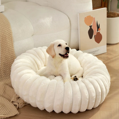 Round Pet Bed for Large Dogs &amp; Cats – Winter Warm Sofa Bed, Washable, Cozy All-Season Dog Bed