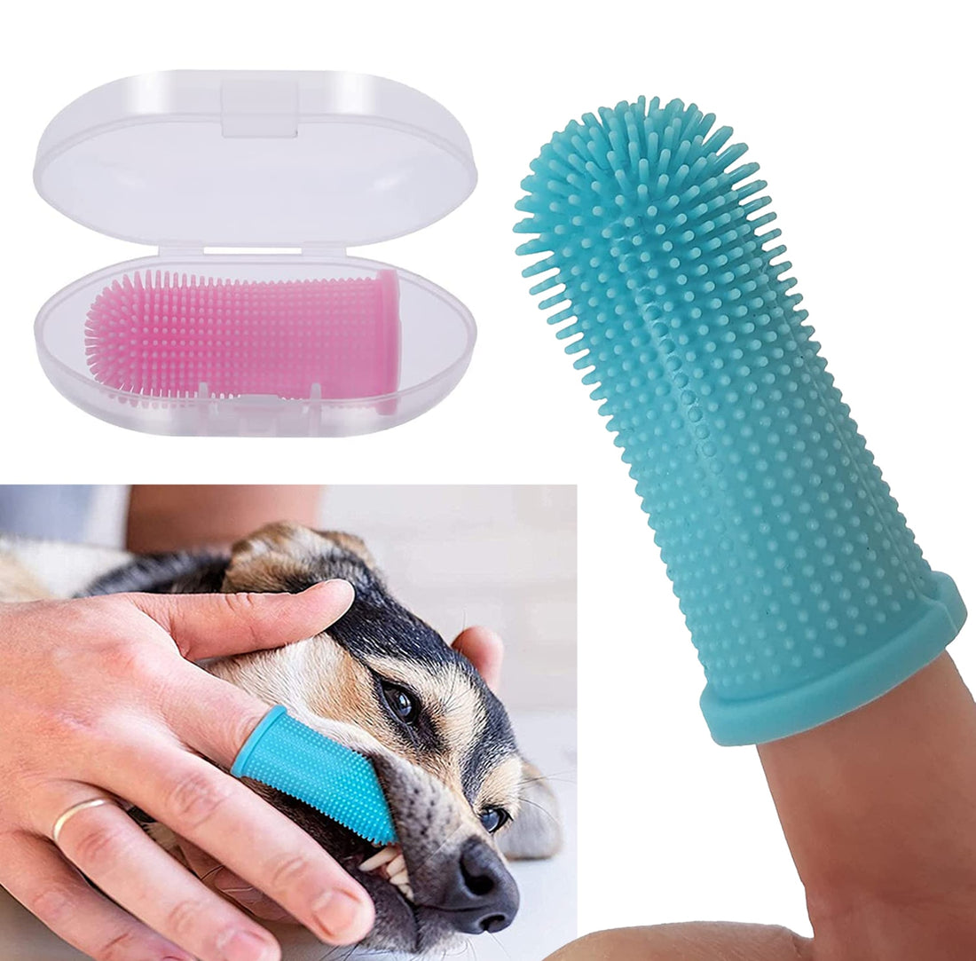 Pet Finger Toothbrush Super Soft Teeth Cleaning Bad Breath Care Nontoxic Silicone Tooth Brush Tool Dog Cat Cleaning Supplies My Magnolia Shop