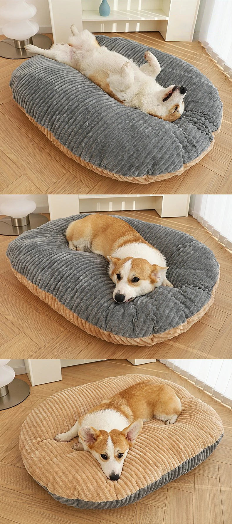 Dog Pillow Bed – Soft Pet Mattress Cushion for Dogs &amp; Cats, Sleeping Mat in S-XL Sizes for Small, Medium &amp; Large Pets