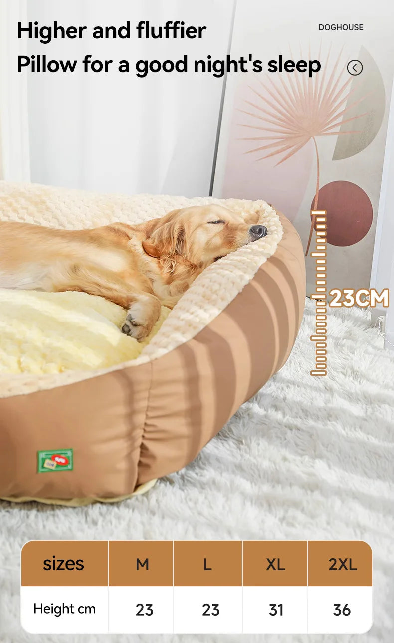 Large Winter Warm Dog Bed – Deep Sleep Pet Mattress for Dogs &amp; Cats, Cozy Kennel Cushion for Medium &amp; Large Pets