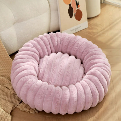 Round Pet Bed for Large Dogs &amp; Cats – Winter Warm Sofa Bed, Washable, Cozy All-Season Dog Bed