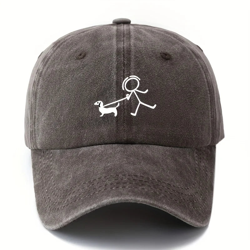 Dog Fashion Printed Baseball Cap – Stylish Outdoor Hat for Dog Lovers