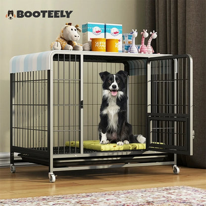 Heavy-Duty Metal Dog Kennel – Indestructible Escape-Proof Crate for Large Dogs