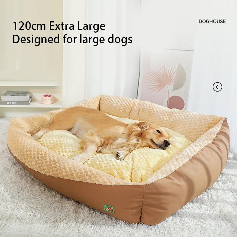 Large Winter Warm Dog Bed – Deep Sleep Pet Mattress for Dogs &amp; Cats, Cozy Kennel Cushion for Medium &amp; Large Pets