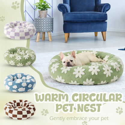 Cozy Orthopedic Dog Bed for Small Dogs – Washable Plush Puppy Sofa with Slip-Resistant Bottom