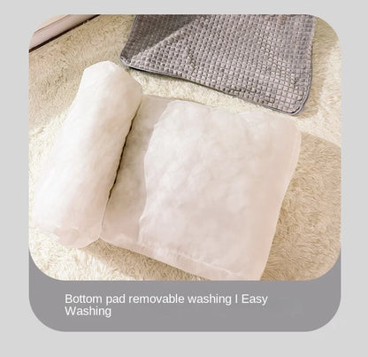 Comfortable Waterproof L-Shape Foam Dog Bed for Large Dogs | Machine Washable &amp; Spacious Mat