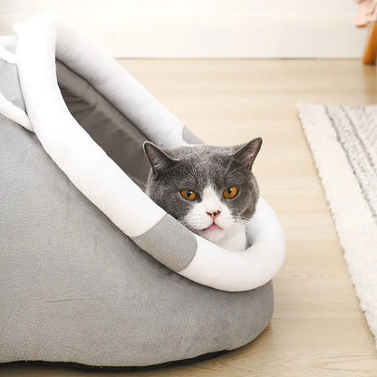 Cozy Cat Tent Bed – Soft Indoor House for Cats &amp; Small Dogs