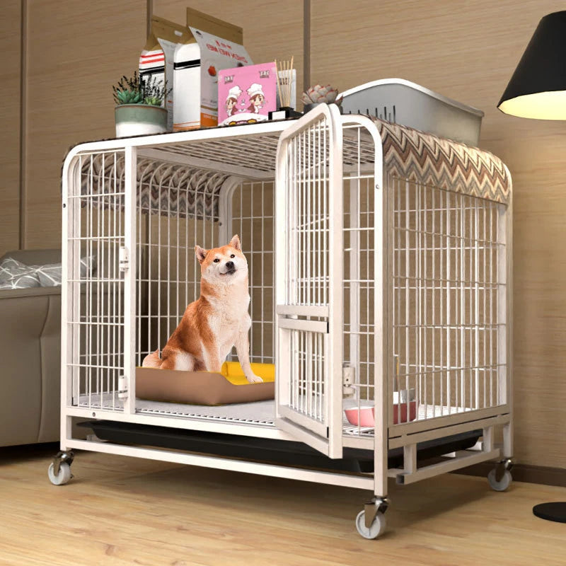 Heavy-Duty Metal Dog Kennel – Indestructible Escape-Proof Crate for Large Dogs