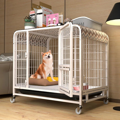 Heavy-Duty Metal Dog Kennel – Indestructible Escape-Proof Crate for Large Dogs