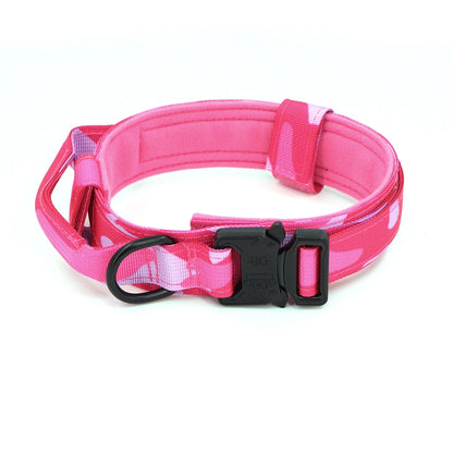 Tactical Dog Collar with Handle – Adjustable Military Nylon Collar for Medium &amp; Large Dogs