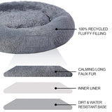 Calming Donut Dog Bed | Cozy Plush Bed for Dogs & Cats