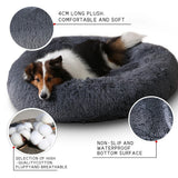 Calming Donut Dog Bed | Cozy Plush Bed for Dogs & Cats