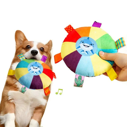 Interactive Flying Disc Chew Toy for Outdoor Fun &amp; Training