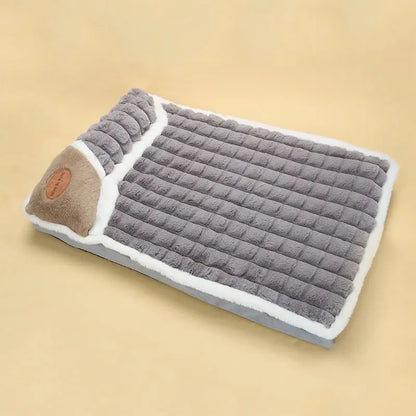 Luxury Plush Pet Sofa Bed - Soft &amp; Warm Hypoallergenic Deep Sleep Cushion for Ultimate Comfort