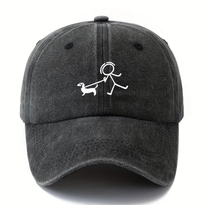 Dog Fashion Printed Baseball Cap – Stylish Outdoor Hat for Dog Lovers