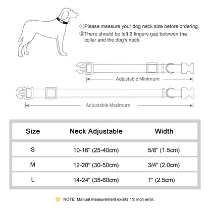 Personalized Dog Collars – Classic Red Plaid Pet Collar with Bowknot &amp; Free Engraving ID Tag for Small and Medium Dogs