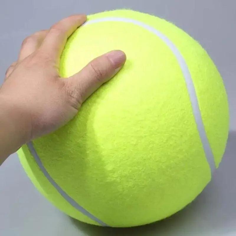 Giant Dog Tennis Ball – Mega Jumbo Pet Chew Toy for Dogs, Training &amp; Play Ball, Plush Interactive Toy for Pets &amp; Kids