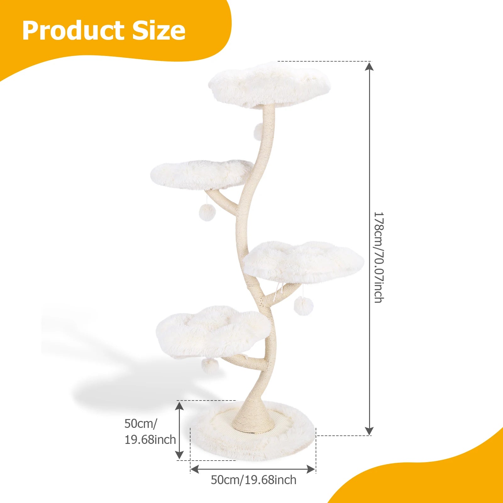 Flower-Shaped Cat Tree Tower with Bed – Multi-Layer Cat Shelf &amp; Iron Art Climbing Frame for Indoor Cats