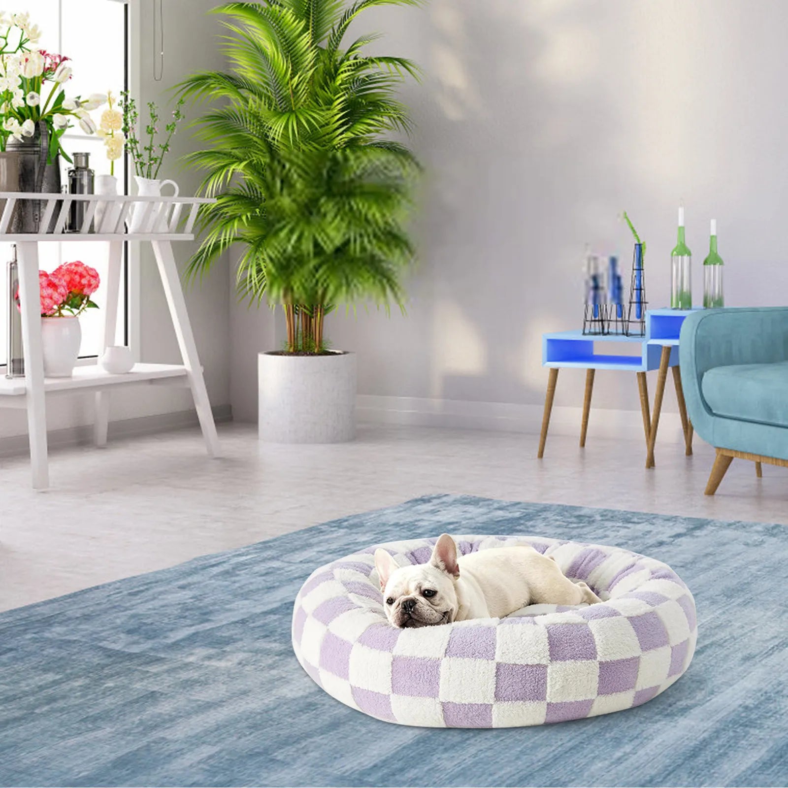 Cozy Orthopedic Dog Bed for Small Dogs – Washable Plush Puppy Sofa with Slip-Resistant Bottom