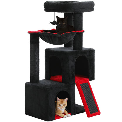 Large Cat Tree for Indoor Cats, Multi-Level Cat Tower with Sisal Scratching Post, 2 Spacious Condo, Cat Scratching Pad, Cat Toys