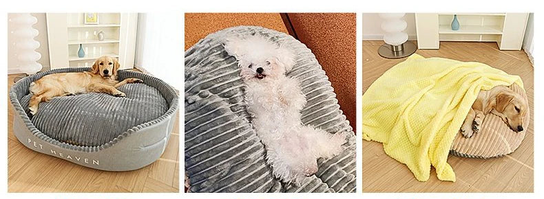Dog Pillow Bed – Soft Pet Mattress Cushion for Dogs &amp; Cats, Sleeping Mat in S-XL Sizes for Small, Medium &amp; Large Pets