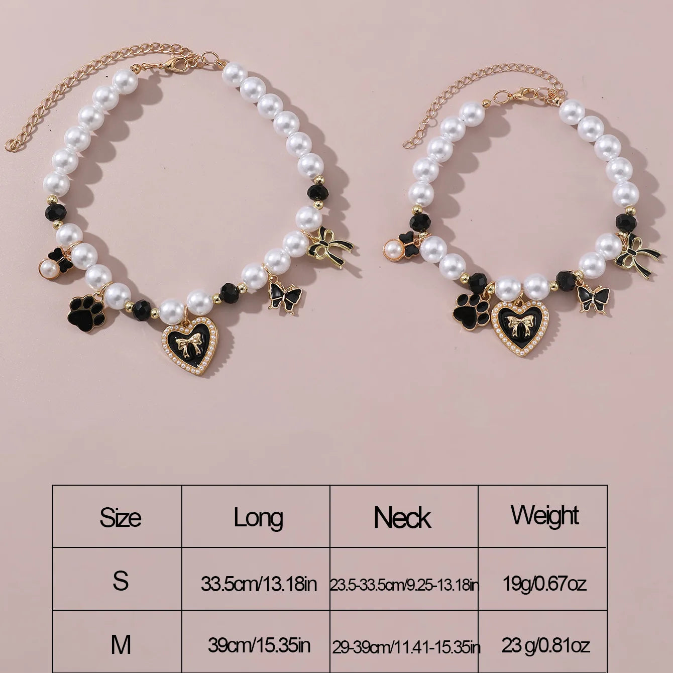 Pet Jewelry Necklace – Adjustable Cartoon Pendant Collar for Cats &amp; Dogs