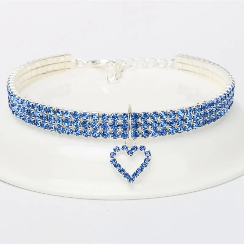 Rhinestone Pet Necklace for Dog & Cats