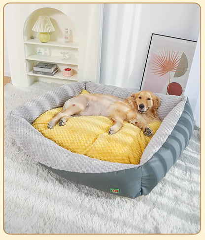 Large Winter Warm Dog Bed – Deep Sleep Pet Mattress for Dogs &amp; Cats, Cozy Kennel Cushion for Medium &amp; Large Pets