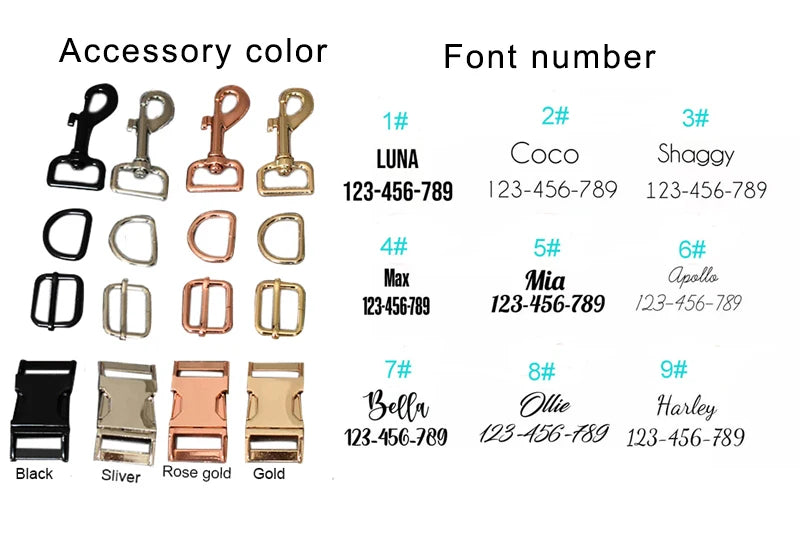 High Quality Custom Cotton Dog Collar, Leash &amp; Harness Set – Personalized Pet Accessories with Bow