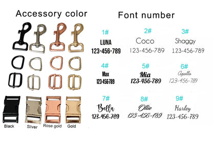 High Quality Custom Cotton Dog Collar, Leash &amp; Harness Set – Personalized Pet Accessories with Bow