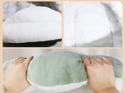 Autumn &amp; Winter Panda Yurt Pet House – Warm Semi-Enclosed Nest for Playful Cats &amp; Dogs