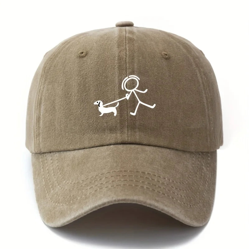 Dog Fashion Printed Baseball Cap – Stylish Outdoor Hat for Dog Lovers