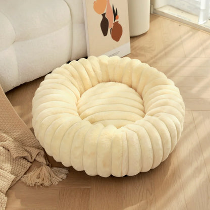 Round Pet Bed for Large Dogs &amp; Cats – Winter Warm Sofa Bed, Washable, Cozy All-Season Dog Bed
